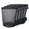 iBasingo 10pcs/lot Black Mesh Bag Nylon Sack Durable Drawstring Net Bag Small Travel Sleeping Bag Stuff Sack Mesh Storage Ditty Bag for Cosmetics Shower Gels Bottle Pot Tennis Golf Ball Tools BVP03 view 3