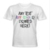 Kids Custom Made Personalized Printed Short Sleeve Premium T-Shirts Tees Top - White - S - Any Text Any Colour view 1