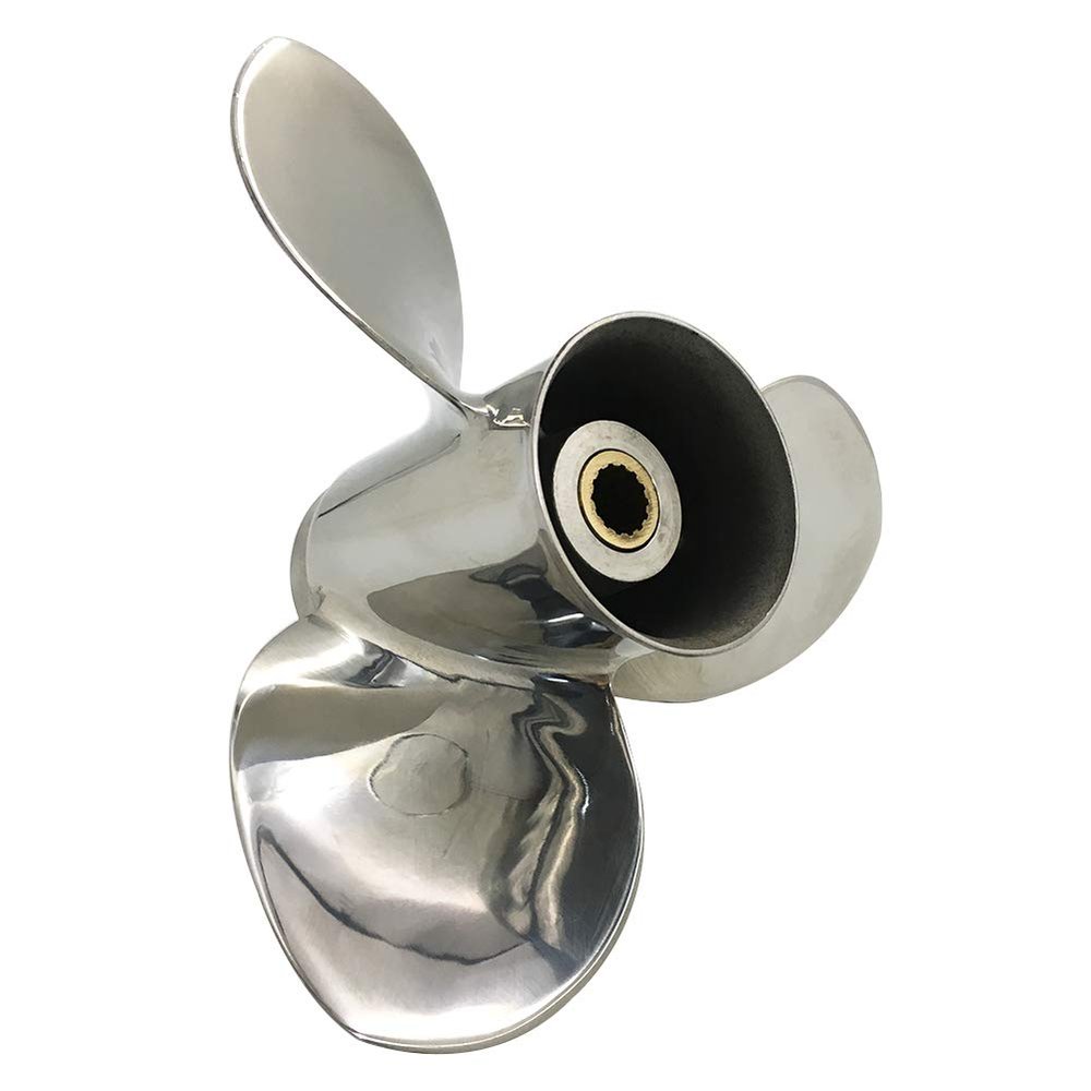 ARKDOZA 9.9/12/15/18/20HP RH Dia 9.25 inch Props for TOHATSU&Nissan Stainless Steel Propeller (9.25 (Dia) x 9 (Pitch))