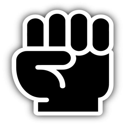 Protests Against Donald Trump Fist Political Vinyl Sticker Car Bumper Decal
