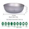 iBasingo Titanium Pan Dish Plate with Carry Mesh Bag Ultralight for Outdoor Camping Tableware Cookware Mess Kit A-Ti1102T view 2
