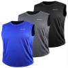 NELEUS Men's 3 Pack Muscle Workout Tank Top for Gym Running,5042,Black,Grey,Blue,3XL view 1