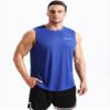 NELEUS Men's 3 Pack Muscle Workout Tank Top for Gym Running,5042,Black,Grey,Blue,3XL view 4