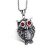 Blowin Classic Night Owl Animal Pendant Stainless Steel Necklace Protection Symbol Jewelry view 1