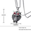 Blowin Classic Night Owl Animal Pendant Stainless Steel Necklace Protection Symbol Jewelry view 2