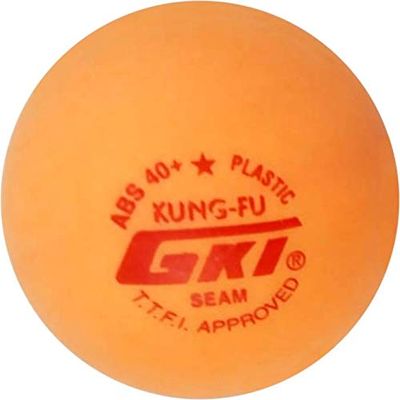 GKI KUNG-FU ABS Plastic 40 Table Tennis Ball, Pack of 6(Yellow)