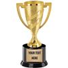 Crown Awards Large Cup Trophies, 9" Gold Cup Real Trophy Award with Custom Engraving, 5 Pack Prime view 1