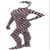 Gaoin Face Open Zentai Spandex Bodysuits (Large, Checks) view 1