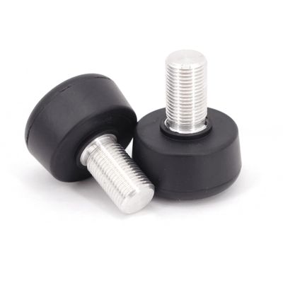BTFL Toe Stops 90A Round Durable PU Rubber Stoppers Brake for Roller Skates - Adjustable Height- 5/8" Shaft, 30MM Long Gripper- 2 Pc Set
