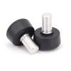 BTFL Toe Stops 90A Round Durable PU Rubber Stoppers Brake for Roller Skates - Adjustable Height- 5/8" Shaft, 30MM Long Gripper- 2 Pc Set view 1