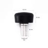 BTFL Toe Stops 90A Round Durable PU Rubber Stoppers Brake for Roller Skates - Adjustable Height- 5/8" Shaft, 30MM Long Gripper- 2 Pc Set view 2