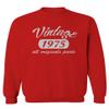 0267. Cool Funny 50th Birthday Gift Vintage Since 1975 Years Old Men's Crewneck Sweatshirt (Red, X-Large) view 1