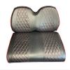 Gulf Coast Golf Carts GCGC EZGO TXT/RXV, Club CAR DS Front & Rear Seat Covers |Black W/Red Stitch view 1