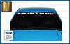 Decal Mods Front Windshield Banner Compatible with Ford Mustang (1999-2004) Decal Sticker Graphic V6 - M (Metallic Gold) - CGOLD view 1