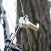 B3 Archery Ghost 3 Finger Handle Back-Tension Release with Textured Coated White Grip & Integrated Thumb Peg for Bowhunting & Competition view 3