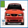 Decal Mods Front Windshield Banner Compatible with Ford Mustang (1999-2004) Decal Sticker Graphic V6 - M (Vibrant Green) - CVGN view 2