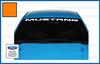 Decal Mods Front Windshield Banner Compatible with Ford Mustang (1999-2004) Decal Sticker Graphic V6 - M (Orange) - CO view 1