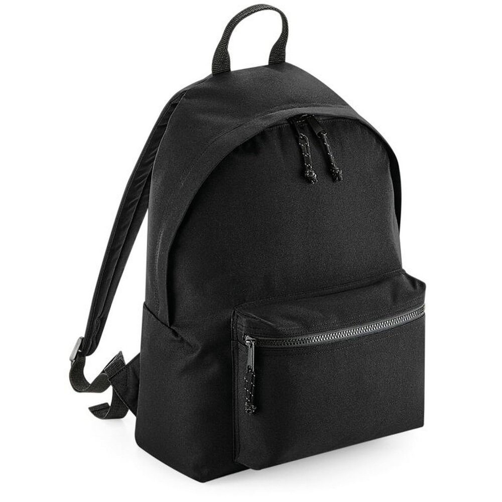 BagBase Recycled Knapsack (One Size) (Black)