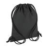 Bagbase Reflective Drawstring Bag (One Size) (Black) view 1