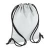 Bagbase Reflective Drawstring Bag (One Size) (Black) view 2