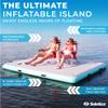 SOLSTICE Original Floating Inflatable Luxe Dock Platform 10 X 8 FT Float for Lake Boat Pool Ocean | W/Non-Slip Pad | Water Mat Swim Raft for Multiple Adults Kids Dogs | 8 Inch Extra Thick & Stable view 2