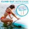 SOLSTICE Original Floating Inflatable Luxe Dock Platform 10 X 8 FT Float for Lake Boat Pool Ocean | W/Non-Slip Pad | Water Mat Swim Raft for Multiple Adults Kids Dogs | 8 Inch Extra Thick & Stable view 3