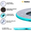 SOLSTICE 10-Person Circular Mesh Inflatable Dock, Floating Water Raft Platform, 10ft - Round Outdoor Ring for Lake, River, Swimming Pool & Beach, Includes w/Carry Bag & Repair Kit view 4