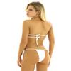 FEESHOW Women Strawberry Micro Monokini Bikini Mini Slingshot Swimsuit Extreme Beachwear White One Size view 3