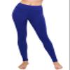 ALWAYS Women's High Waist Yoga Pants - Premium Soft Tummy Control Workout Stretch Solid Pants with Pockets Royal Blue 2XL view 2