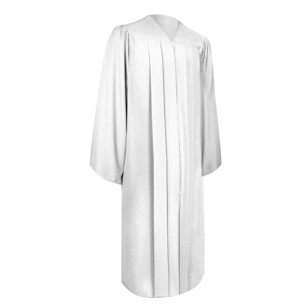 Endea Church Matte Choir Robe (54XL (5'9" - 5'11") Fullfit, White)