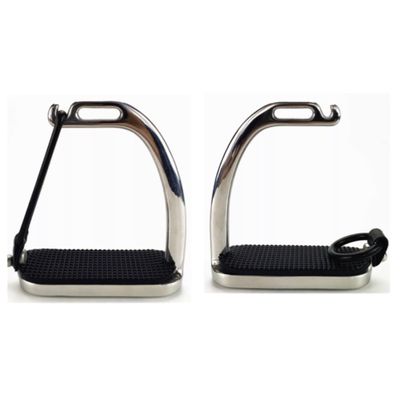 Lift Sports 4.75/4.50 Inch Peacock Horse Riding Safety Stirrups Silver Polish Irons FILLIS Stainless Steel Kids Children (4.75 inch)