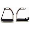 Lift Sports 4.75/4.50 Inch Peacock Horse Riding Safety Stirrups Silver Polish Irons FILLIS Stainless Steel Kids Children (4.5 inch) view 1