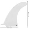Alomejor Surfboard Fins Surfboard Nylon Fibre Fins Single Fin Central Fin Longboard Surfboard Paddleboard Fin (6.5inch White) view 3