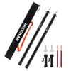 HIKEMAN Tent Poles Camping Poles for Tarp Awning Canopy Porch Sun Sails Tarpaulin Headroom Aluminium Adjustable Telescoping(2pcs,Black) view 1