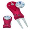 Clip Wipes Air Force Divot Tool Switchblade Style with Ball Marker (Red-Aim High) view 1