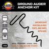 RHINO OUTDOORS Auger Stakes, Heavy Duty Tent Stakes for Blinds and Tarps, 4-Pack,Silver view 3