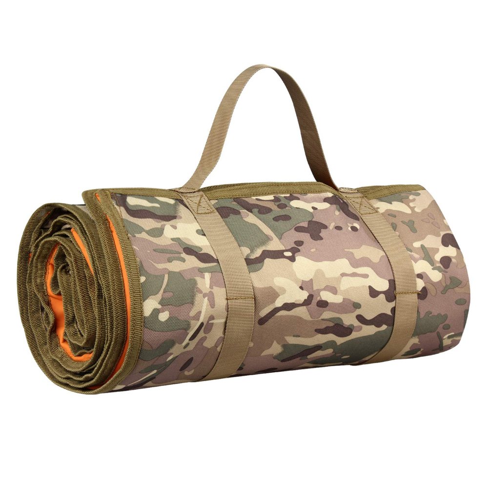 UNISTRENGH Outdoor Tactical Shooting Mat Padded Double-Sided Moisture-Proof Portable Placemat 900D Waterproof Nylon Shooting Mat (CP campouflage)