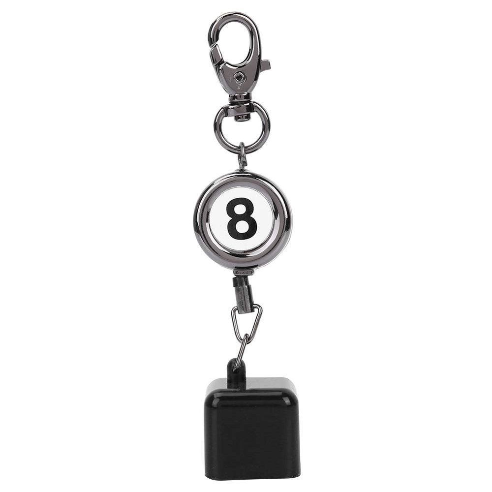 Diyeeni Billiards Pool Cue Chalk Holder, Portable Chalk Holder for Billiards, Billiards Chalk Holder Key Ring, Pool Cue Case, Retractable Cord Extending up to 50cm
