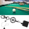 Diyeeni Billiards Pool Cue Chalk Holder, Portable Chalk Holder for Billiards, Billiards Chalk Holder Key Ring, Pool Cue Case, Retractable Cord Extending up to 50cm view 3