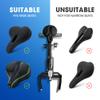 ANZOME Bike Seat Cushion, Exercise Bike Seat Cover, Wide Foam & Extra Soft Gel Bike Seat Cushion for Women Men Everyone, Fits Cruiser and Stationary Bikes, Indoor Cycling(Waterproof Case Included) view 3