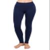 ALWAYS Women's High Waist Yoga Pants - Premium Soft Tummy Control Workout Stretch Solid Pants with Pockets Navy S view 3