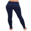 ALWAYS Women's High Waist Yoga Pants - Premium Soft Tummy Control Workout Stretch Solid Pants with Pockets Navy S view 4
