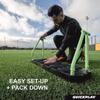 QuickPlay Replay Station 4-in-1 Soccer Rebounder Board - Portable Rebound Board for Backyard - Dual Surface, Dual Angle Soccer Passing Board for Passing & Reaction Skills - Soccer Training Equipment view 2