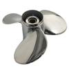 ARKDOZA 3 Blade Polished RH Props for Tohatsu 35/45/50HP Outboard Stainless Steel Propeller 11.1x13 view 3