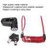 Brake Disc Lock Anti Theft Wheel Alarm Security Lock with Reminder Cable for Motorcycles Bikes and Scoooters view 4