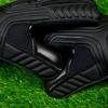 Renegade GK Vulcan Onyx Goalie Gloves with Fingersaves | 3.5+3mm Hyper Grip & 4mm Duratek | Black Soccer Goalkeeper Gloves (Size 6, Youth, Kids, Roll Cut, Level 3) view 4