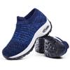 Slow Man Women's Walking Shoes Sock Sneakers - Breathable Mesh Slip On Lady Girls Work Nursing Easy Shoes Platform Loafers Royal Blue,10.5 view 1