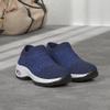 Slow Man Women's Walking Shoes Sock Sneakers - Breathable Mesh Slip On Lady Girls Work Nursing Easy Shoes Platform Loafers Royal Blue,10.5 view 2
