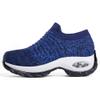 Slow Man Women's Walking Shoes Sock Sneakers - Breathable Mesh Slip On Lady Girls Work Nursing Easy Shoes Platform Loafers Royal Blue,10.5 view 4