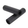 1Pair Grips Silicone Handlebar Grips Soft Anti Skid Shock Absorbing Handlebar Cover (Black)